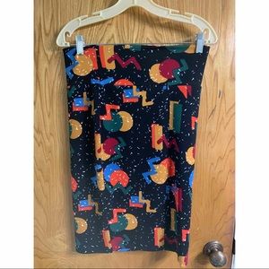 Lularoe Cassie geometric pencil skirt